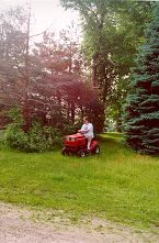 Jeff mowing #2