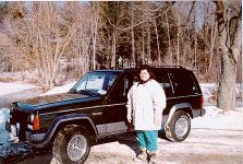 Cheryl and the Jeep
