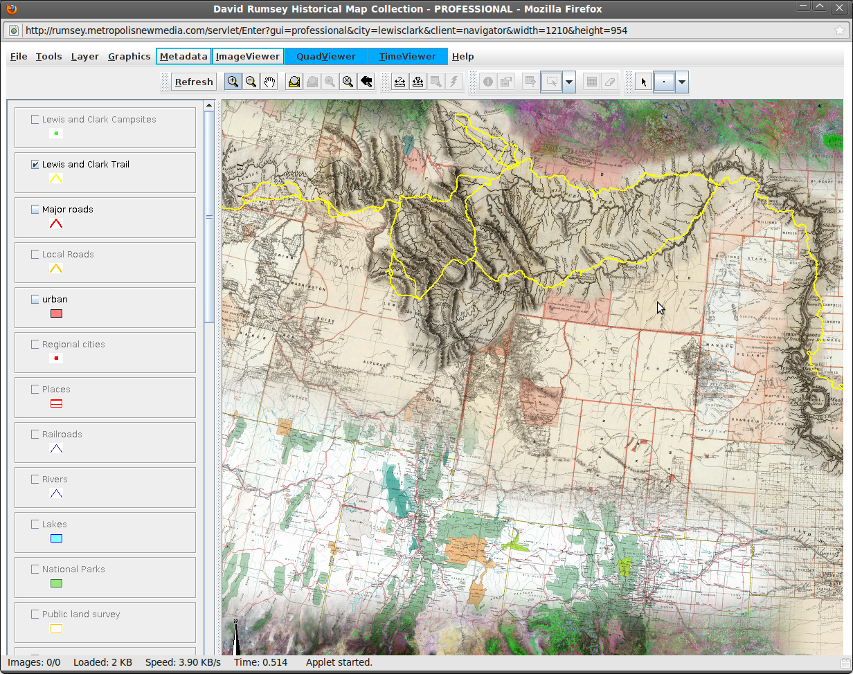 Lewis and Clark map
