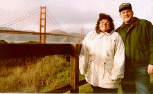 Jeff and Cheryl by the Golden Gate