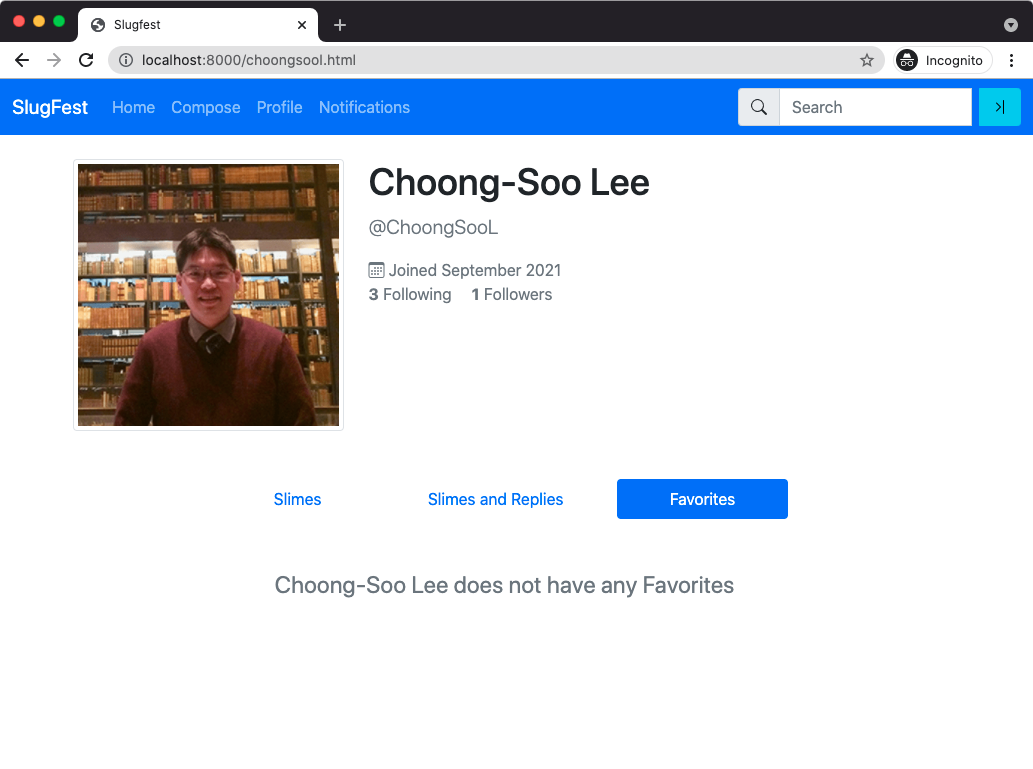 profile page choong-soo